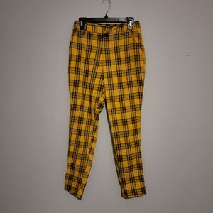 Hot Topic Yellow Plaid Pants